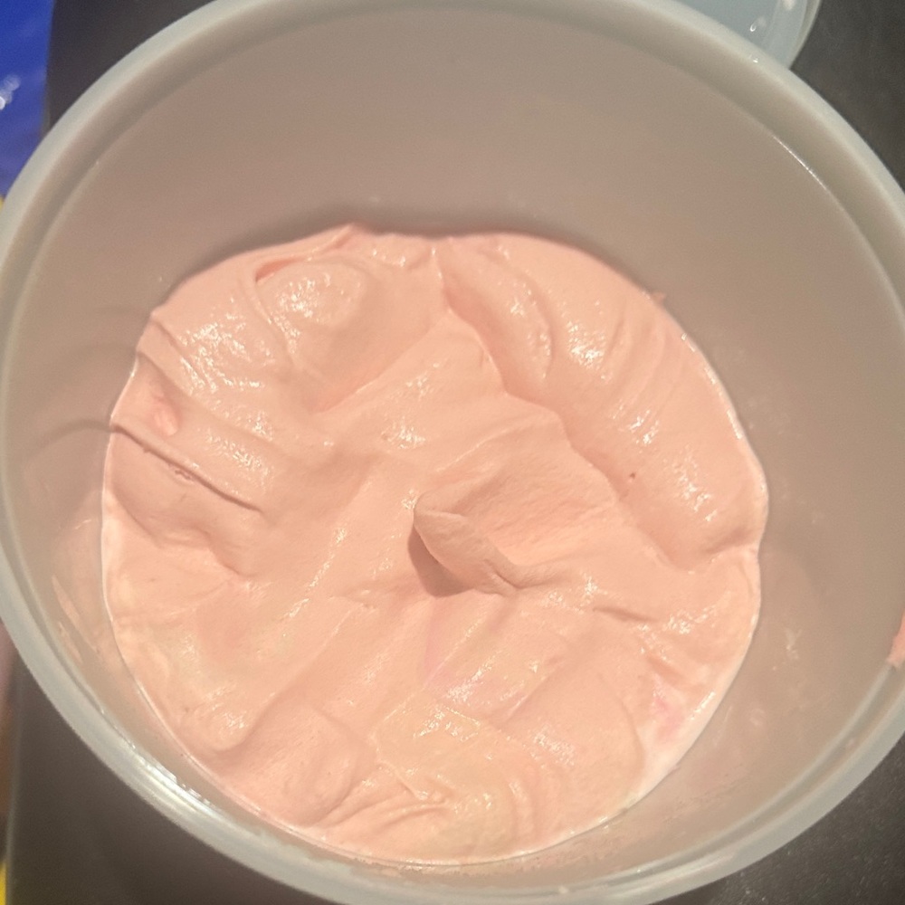 Whipped Pink Cream Jar - Soft Pastel Pink